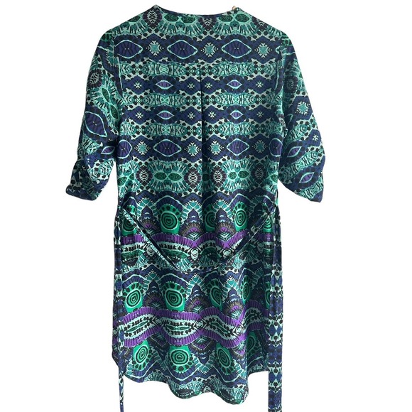 Anthropology Maeve Women’s Size Medium Aztec Print Button Up iKat Dress - Picture 3 of 8